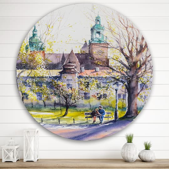 Designart - Castel Through The Trees of The Park
